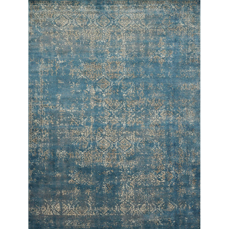 Bloomsbury Market Diez Blue/Taupe Area Rug Wayfair